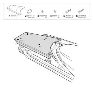 Soporte topcase SHAD R1300GS/ADV